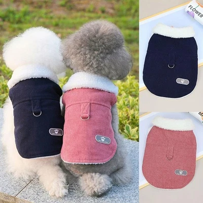 Winter Vest Cotton Vest Corduroy Vest Pet Vest Dog Vestcomfortable Warm @ - Image 1 of 4