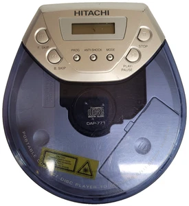 Hitachi DAP-771 CD Player Portable Blue Tested & Working - Picture 1 of 6