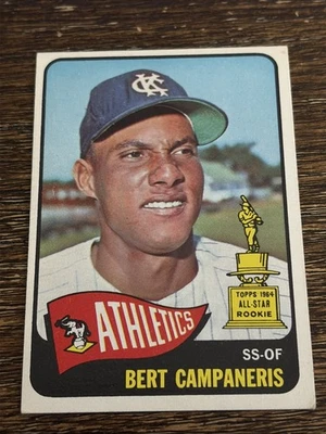 1965 TOPPS BERT CAMPANERIS #266 RC ROOKIE ATHLETICS EXCELLENT OR BETTER - Image 1 of 2
