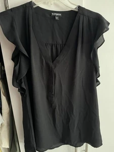 Express Women's Slew veless V-Neck Size Medium - Picture 1 of 3