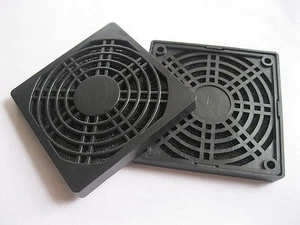 4 pcs Black Dustproof Dust Filter Used for 80x80mm DC Fan 80mm 8cm New - Picture 1 of 3