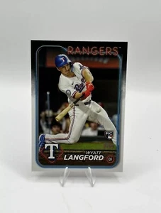 2024 Topps Series 2 WYATT LANGFORD #700 Image Variation Rangers Rookie RC SSP - Picture 1 of 2