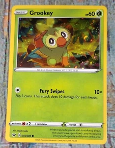 GROOKEY 010/202 Common Swords & Shields 2020 Basic Pokémon HOLO (#1) - Picture 1 of 4
