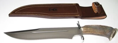 MUELA MAGNUM 26 CON MANGO DE CUERNO DE CIERVO CUCHILLO DE COLECCIONISTA NUEVO/EMBALAJE ORIGINAL - Imagen 1 de 4