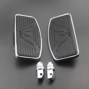 Motorcycle Footboard Floorboard Footpegs Pedals For Honda VTX1300 VTX1800 Suzuki - Picture 1 of 10