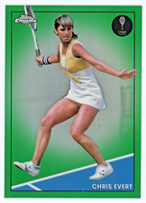 2021 Topps Chrome Tennis Hall of Fame Chris Evert Green Refractor /75