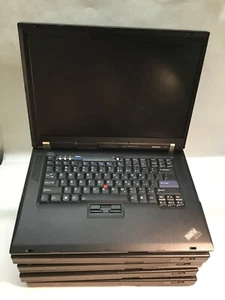 LOT OF 5- Lenovo ThinkPad R61 15" Laptop Intel Celeron- BOOT TO BIOS -MZ - Picture 1 of 7