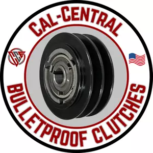 Heavy Duty Centrifugal Clutch Double 5/8" V Belt 1" Bore 5.4" Pulley NEW - Afbeelding 1 van 4