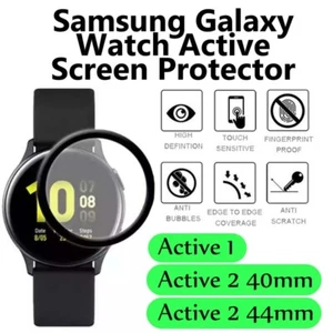 For Samsung Galaxy Watch Active 2 40 44mm Full Cover Waterproof Screen Protector - Picture 1 of 6