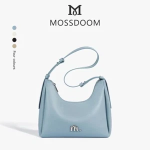 Bolso de hombro cuadrado de cuero MOSSDOOM Deanna para mujer de moda azul - Imagen 1 de 11