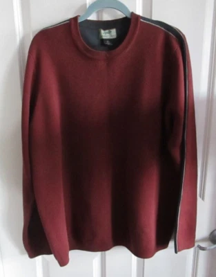 Horny Toad Merino Wool Sweater Mens XL  Gray/Blue Striped Crew Neck READ - Image 1 of 4