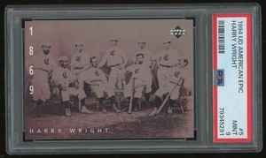 1994 Upper Deck American Epic Harry Wright #5 PSA 9 Cincinnati Red Stockings HOF