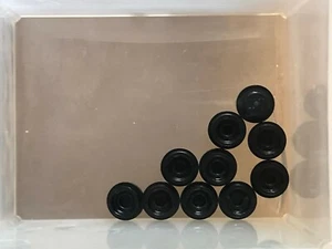 Piezas LEGO - Placa Negra Redonda 1 x 1 Lado Recto - Nº 4073 - CANTIDAD 10 - Imagen 1 de 1