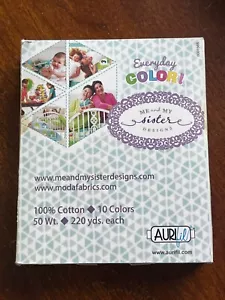 AURIFIL every day color SET FROM QUILTER'S PLANNER 10 SPOOLS 50 WT COTTON - Picture 1 of 13