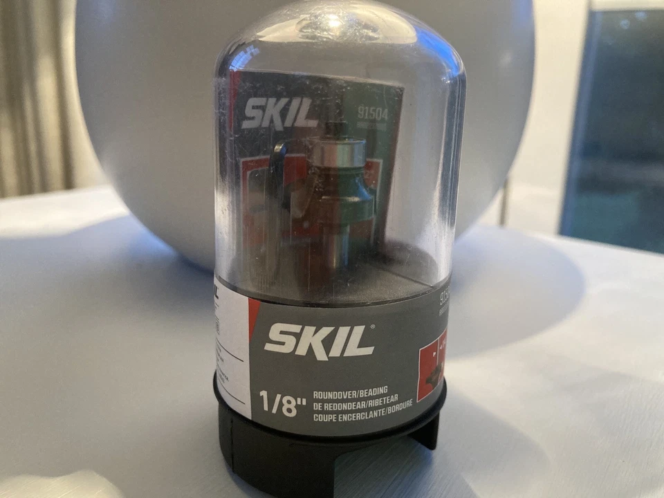 SKIL 91504 1/2in BB 2f 1/4in Shank Roundover Router Bit 1/8in