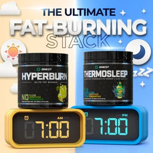ONEST Fat Burner Stack | Hyperburn & Thermosleep | Thermogenic & Sleep aid - Picture 1 of 11