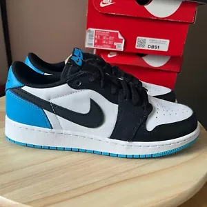 Jordan 1 Retro Low OG UNC Dark Powder Blue Men’s Size 6.5Y Brand New DS - Picture 1 of 10
