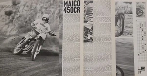 1974 Maico 400CR Motorcycle 8pg Test Article with specs - Picture 1 of 1