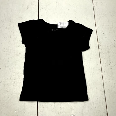 The Childrens Place Black Basic Short Sleeve T-Shirt Girls Size X-Small NEW - Image 1 of 4