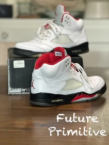 Air Jordan 5 Retro 2013 Rojo Fuego, Talla 10.5, 136027-100, Forma Fantástica, Auténtico - Imagen 1 de 21