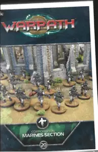 MANTIC GAMES WARPATH CORPORATION MARINES SECTION 20 PLASTIC FIGURES - Picture 1 of 2