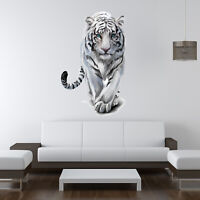 Tiger jumping wall art citation autocollant sticker accueil famille murale transfert zoo animal