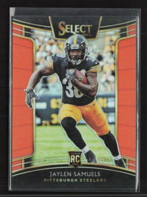 2018 Panini Select #9 Jaylen Samuels Concourse Orange Prizm /49 - Image 1 of 2