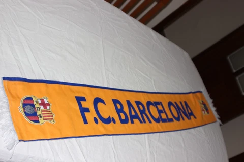 Scarf Of Football Vintage of The Barcelona Club Model Scarce See Cover