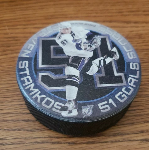 Tampa Bay Lightning Steven Stamkos 51 Goals in Season Hockey Puck 2009-2010 Cover
