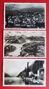 3 x Foto AK LUGANO Schweiz um 1930 Panorama Lago di Lugano  ( 21494 - Bild 1 von 1