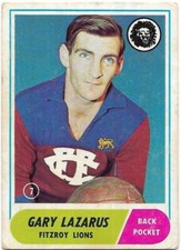 1969 Scanlens (7) Gary LAZARUS Fitzroy