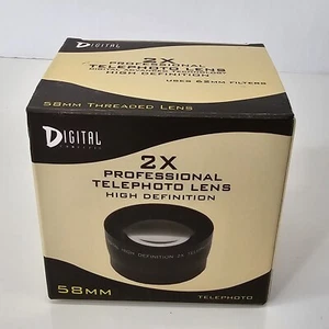 Digital Concepts 2x Professional Telephoto Lens High Definition 58mm - Picture 1 of 5