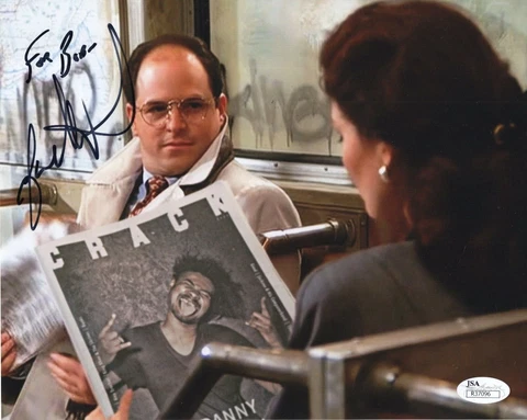 JASON ALEXANDER HAND SIGNED 8x10 COLOR PHOTO      SEINFELD      TO BOB      JSA Cover