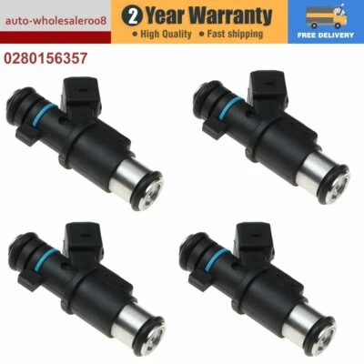 4X 0280156357 Inyector Combustible Peugeot 206 306 307 1007 Citroen Berlingo C2 C3 Foto 1 de 4