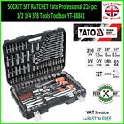 SOCKET SET RATCHET Yato  Professional 216 pcs 1/2  1/4 3/8 Tools Toolbox YT- 38841