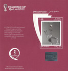 FIFA Official Poster Souvenir Sheet Qatar  World Cup Football 2022