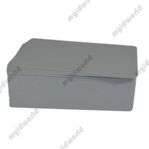 Tarjetas de PVC gris/grises, CR80,30 mil, tamaño de tarjeta de crédito - EE. UU. - paquete de 100 - Imagen 1 de 2