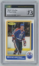 1986-87 O-Pee-Chee Wayne Gretzky CSG NEAR MINT+ 7.5 . Edmonton Oilers #13