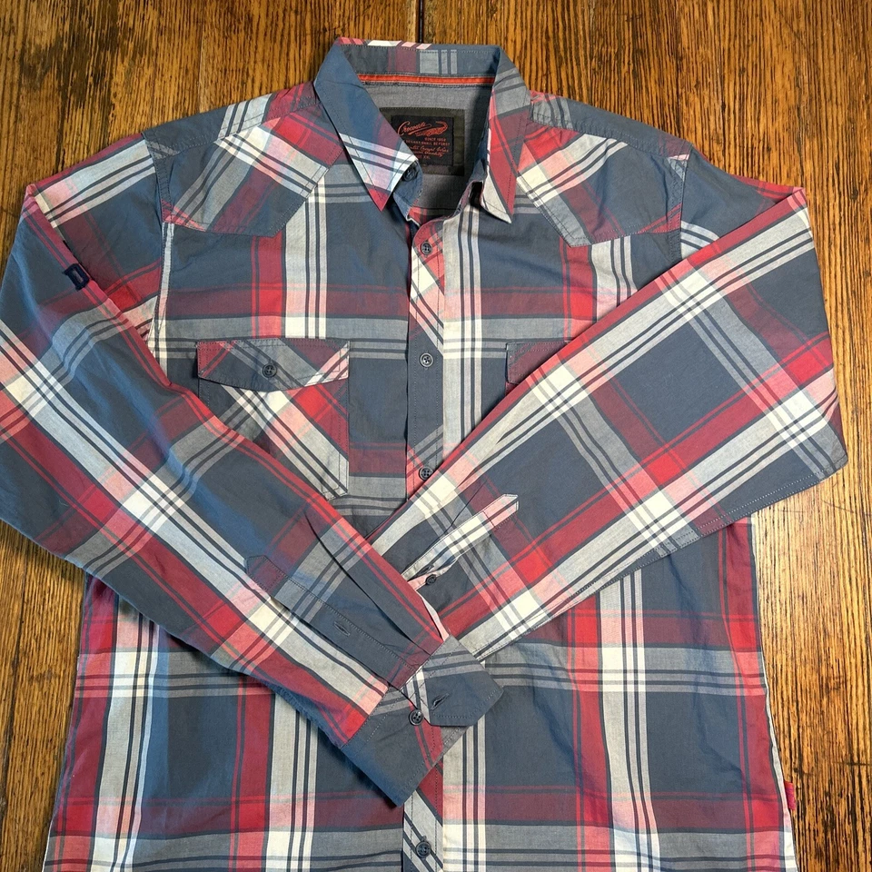 Мужская рубашка с длинным рукавом на пуговицах Crocodile Brand клетчатая XXL 2XL рабочая одежда - Изображение 1 из 4