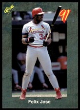 1991 Classic III #T41 Felix Jose - St. Louis Cardinals