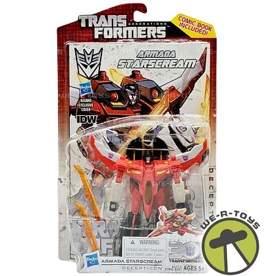 Transformers Generations Deluxe Starscream Action Figure and Comic Book 2013 - Image 1 of 4