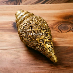 Estatua de latón de 9,5 pulgadas Devi Avataar ídolo religioso hindú artesanal - Imagen 1 de 4