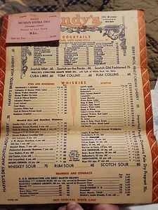 Speisekarte Lindy's Restaurant Inc New York Vintage 40er-50er Jahre schön - Bild 1 von 5