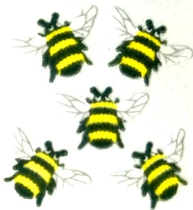 Fuzzy BEE, BEES Sandylion Stickers - 1 square ~VINTAGE~ - Picture 1 of 1