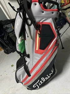 Titleist Golf Stand Bag 11 Way Grey/red/black - Picture 1 of 7