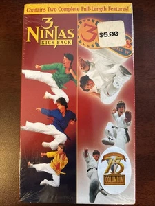 3 Ninjas Kick Back & 3 Ninjas Buckle Up Brand New VHS Factory sealed  - Picture 1 of 6