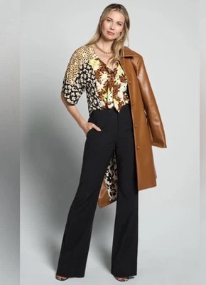 Cabi Caravan Trouser Women’s Sz 6 Relaxed Wide Leg Pants Black 32x30 Easy Fit - Image 1 of 4