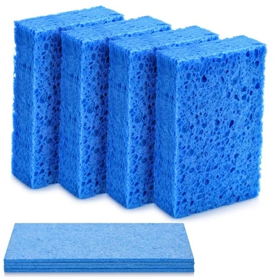 Mcyye 4PCS Compressed Kitchen Sponges for Household Use Zero Scratch Scrub Di... - Image 1 of 4