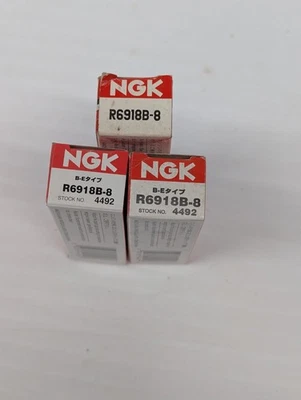 Racing NGK Spark Plug R6918B-8 (Comes in pack of 3) - Image 1 of 2