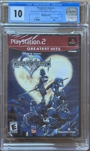 CGC 10.0 A++ Kingdom Hearts GREATEST HITS PlayStation 2 PS2 2007 Graded Game KH1 - Picture 1 of 5
